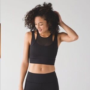 Lululemon Double Tap longline/ high neck bra